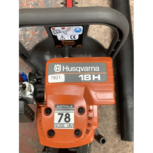 1046 - A Husqvarna 18H petrol hedge trimmer