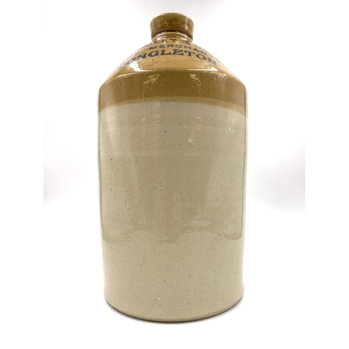 375 - An early 20th century Radley & Co. Wine Merchants of Congleton stoneware flagon - approx. 34cm high