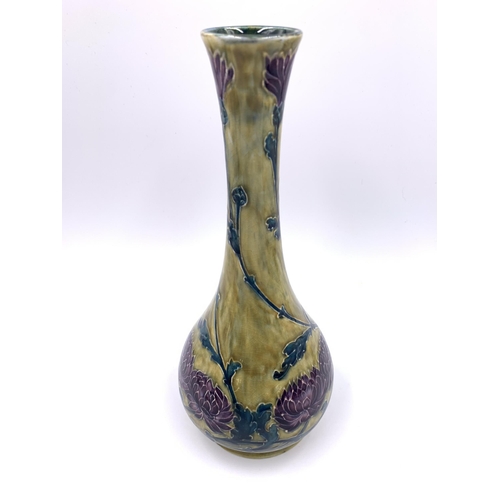 381 - A 1920s S. Hancock & Sons Morris Ware vase signed George Cartlidge - approx. 25cm high