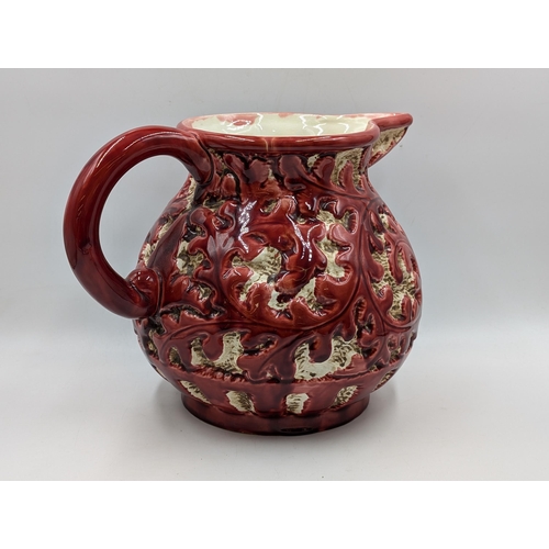 352 - A Beswick No. 653 ceramic jug with moulded relief - approx. 22cm high