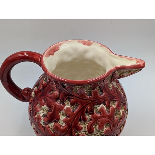 352 - A Beswick No. 653 ceramic jug with moulded relief - approx. 22cm high