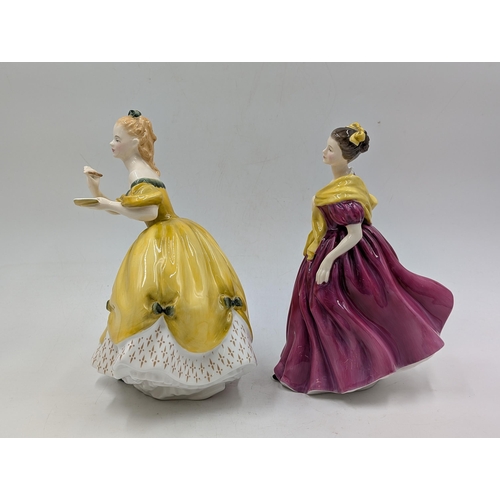 364 - Two Royal Doulton figurines, The Last Waltz HN2315 and Adrienne HN2152