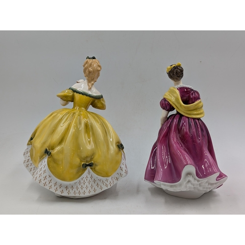 364 - Two Royal Doulton figurines, The Last Waltz HN2315 and Adrienne HN2152