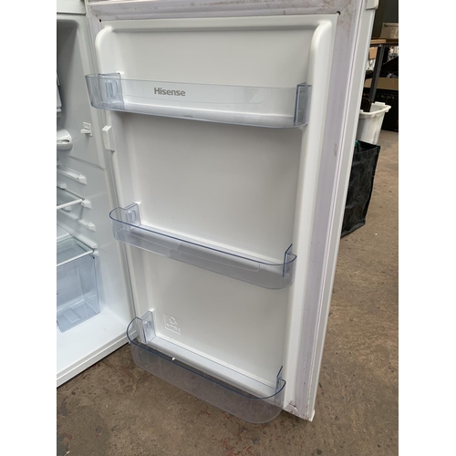 787 - A Hisense undercounter fridge with freezer compartment