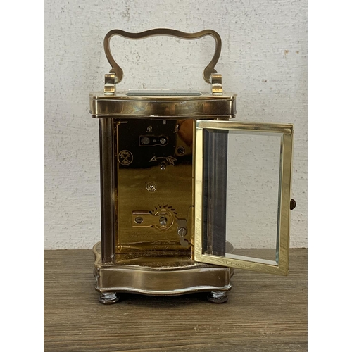 2153 - A London Clock Company No. 17 of 500 limited edition brass cased carriage clock to commemorate the w... 