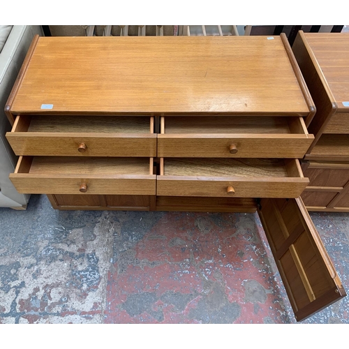 69 - A Nathan Squares teak sideboard - approx. 76cm high x 102cm wide x 44cm deep