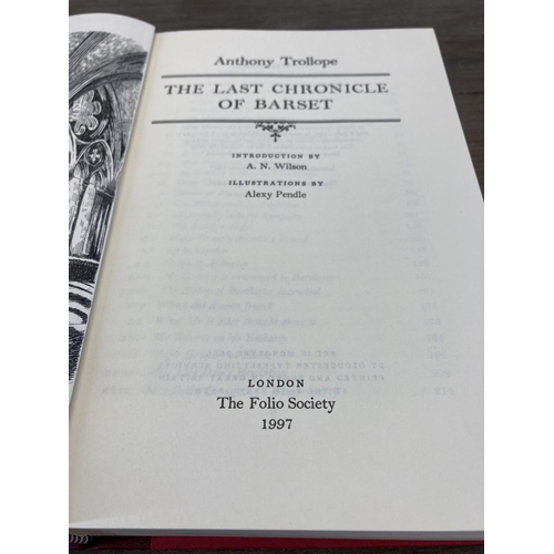 494 - Three The Folio Society editions of Anthony Trollope hardback books, two 1997 The Last Chronicle Of ... 