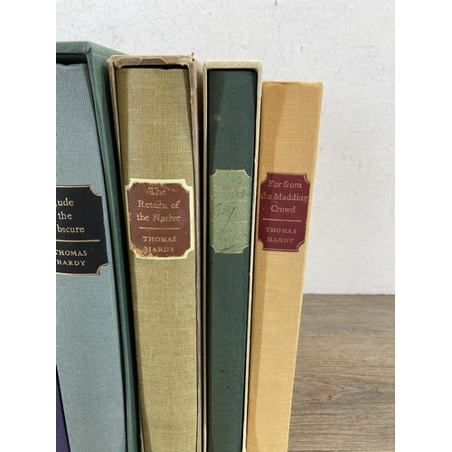 495 - Nine The Folio Society hardback editions of Thomas Hardy novels to include 1997 The Wessex Novels, 1... 