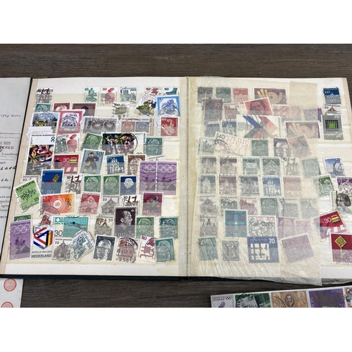 501 - An album containing a collection of worldwide stamps