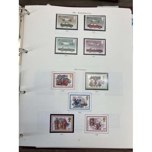 506 - Five albums containing a collection of British stamps and first day covers