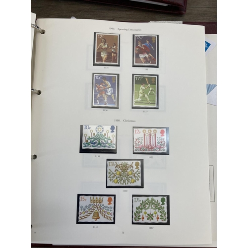 506 - Five albums containing a collection of British stamps and first day covers