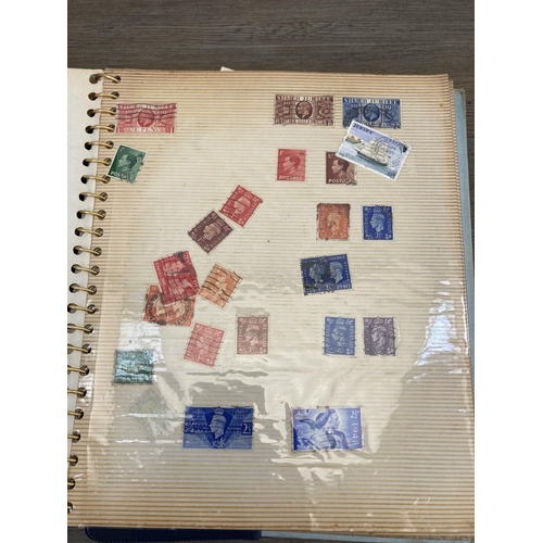 507 - Three stamp albums containing a collection of worldwide stamps