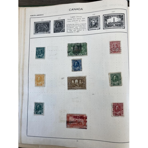 507 - Three stamp albums containing a collection of worldwide stamps