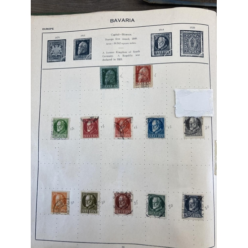 507 - Three stamp albums containing a collection of worldwide stamps