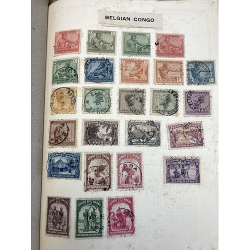 508 - Six stamp albums containing a collection of worldwide stamps