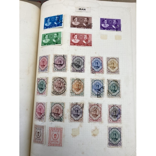 508 - Six stamp albums containing a collection of worldwide stamps