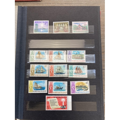 508 - Six stamp albums containing a collection of worldwide stamps