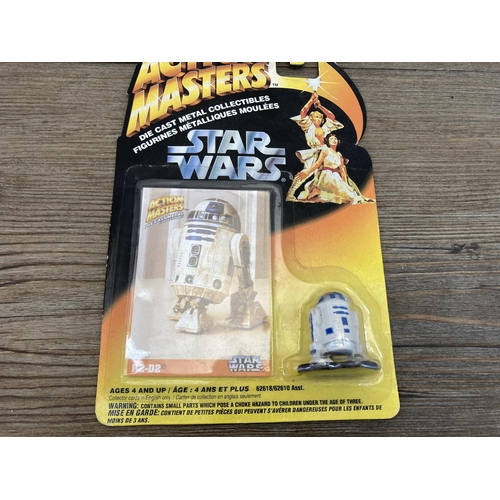 461 - Seven vintage cased Kenner Star Wars Action Masters diecast metal figurines to include one C-3P0, tw... 