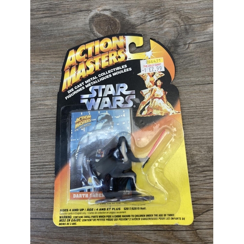 461 - Seven vintage cased Kenner Star Wars Action Masters diecast metal figurines to include one C-3P0, tw... 