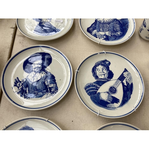 401 - A collection of Delfts Blauw pottery