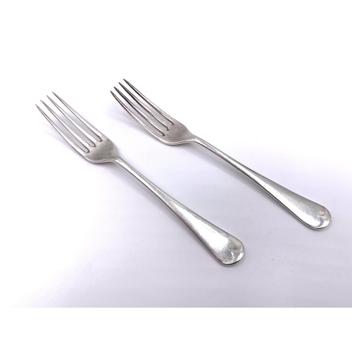 2127 - A pair of James Dixon & Sons Ltd hallmarked Sheffield silver dinner forks, dated 1944 - approx. gros... 