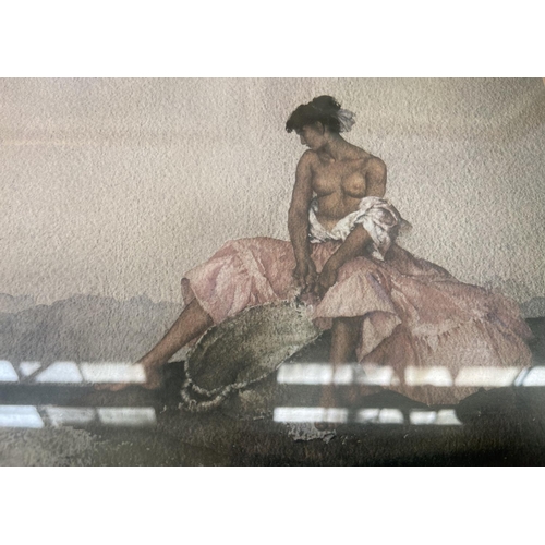 309 - Four gilt framed prints, two William Russell Flint, one Charles Edward Pervgini and one J. W. Waterh... 