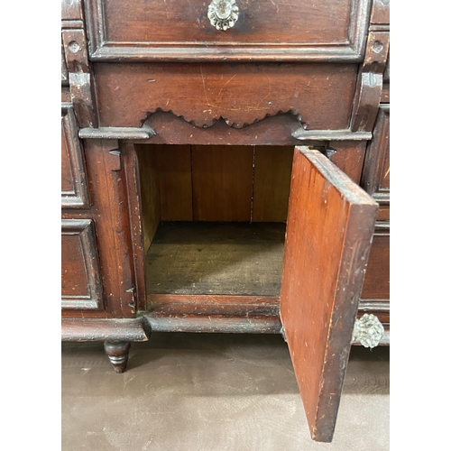 11 - A Victorian stained pine apprentice sideboard - approx. 71cm high x 71cm wide x 28cm deep