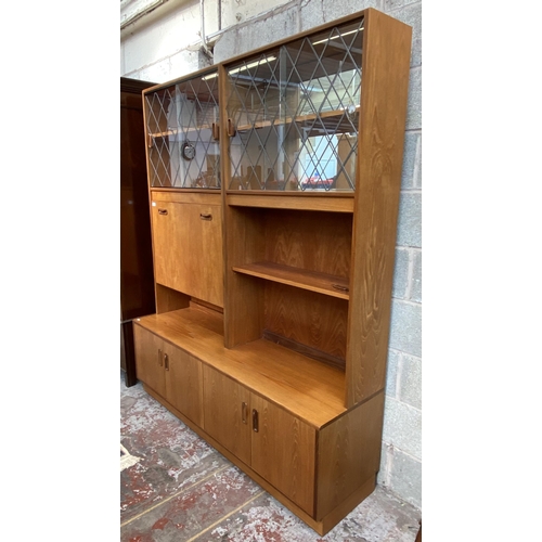 5 - A G Plan Fresco teak display unit - approx. 119cm high x 162cm wide x 46cm deep