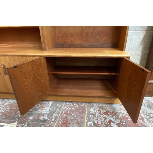 5 - A G Plan Fresco teak display unit - approx. 119cm high x 162cm wide x 46cm deep