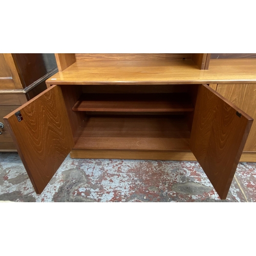 5 - A G Plan Fresco teak display unit - approx. 119cm high x 162cm wide x 46cm deep