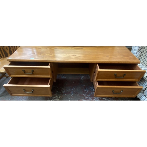 89 - A G Plan teak dressing table - approx. 110cm high x 150cm wide x 46cm deep