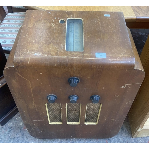 95 - A 1930s Murphy Radio Ltd Type A38C walnut cased floor standing radio - approx. 83cm high x 55cm wide... 