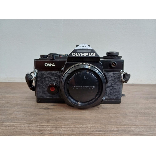 547 - An Olympus OM-4 35mm SLR camera body