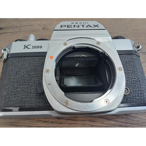 551 - Two Pentax K1000 35mm SLR cameras, one body only and one fitted with Pentax-A 1:2 50mm lens