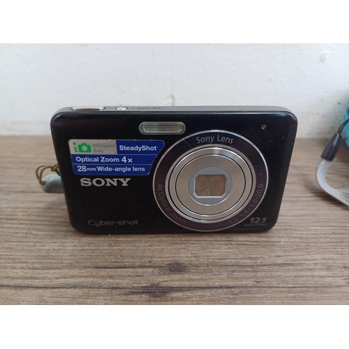 564 - Three items, one Sony Cyber-shot DSC-W310 12.1mp compact digital camera, one cased Technika JA550KP ... 