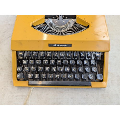 746 - A cased Silverette portable typewriter