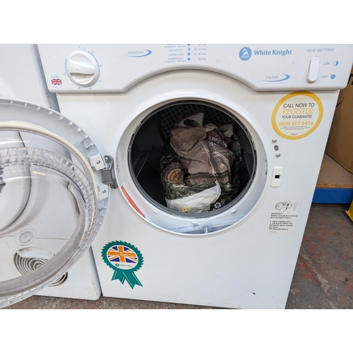 783 - A White Knight C372WV 3kg 50cm compact tumble dryer