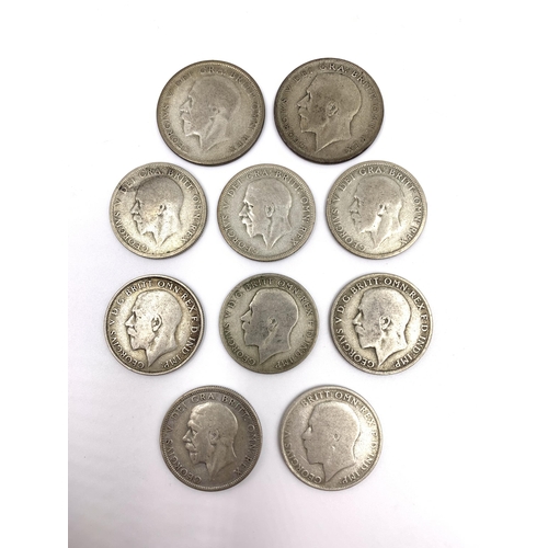 2159 - Approx. 115g of 50% silver British coins