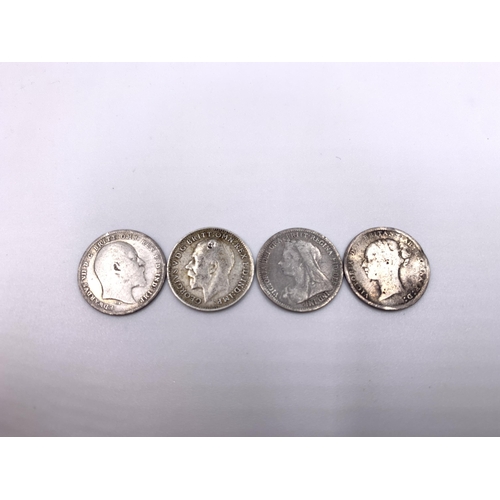 2161 - Twenty-two 92.5% silver threepences to include 1884, 1885, 1890, 1896, 1900, 1902, 1907 etc.