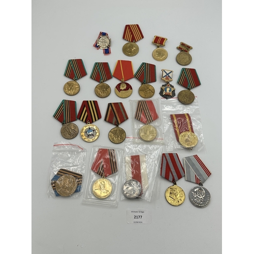 2177 - Twenty USSR military medals