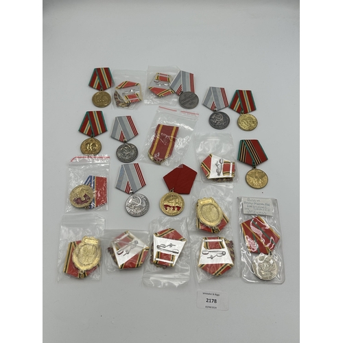 2178 - Twenty USSR military medals