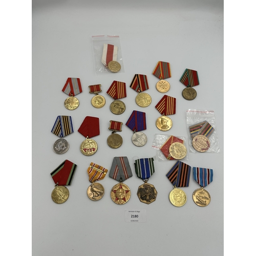 2180 - Twenty USSR military medals