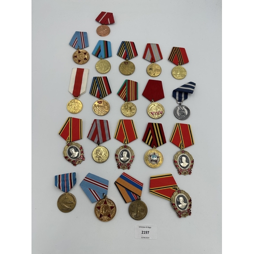 2197 - Twenty USSR military medals