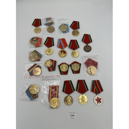 2198 - Twenty USSR military medals