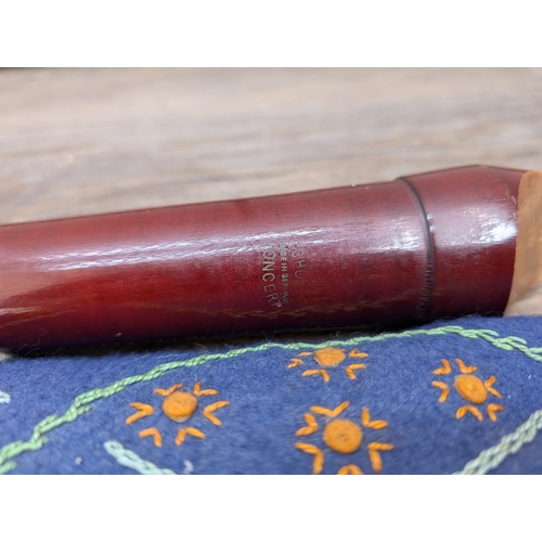 660 - A cased Schott's 'Concert' tenor recorder