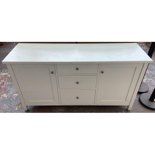 250 - A Next white painted sideboard - approx. 80cm high x 150cm wide x 45cm deep