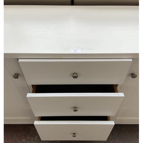 250 - A Next white painted sideboard - approx. 80cm high x 150cm wide x 45cm deep