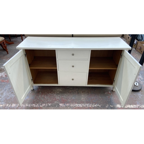 250 - A Next white painted sideboard - approx. 80cm high x 150cm wide x 45cm deep