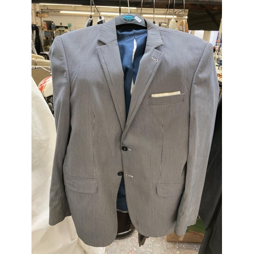 475A - Nine men's suit jackets to include River Island, Gurteen etc.