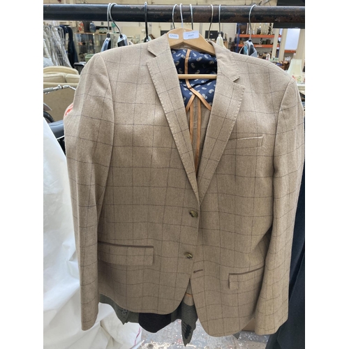 475A - Nine men's suit jackets to include River Island, Gurteen etc.